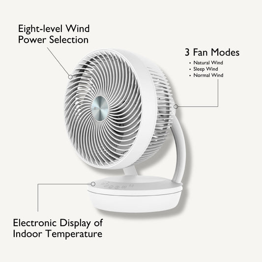 10-inch Circulating Desk Fan