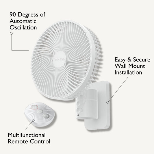8-inch Ultra-Thin DC Wall-Mounted Fan